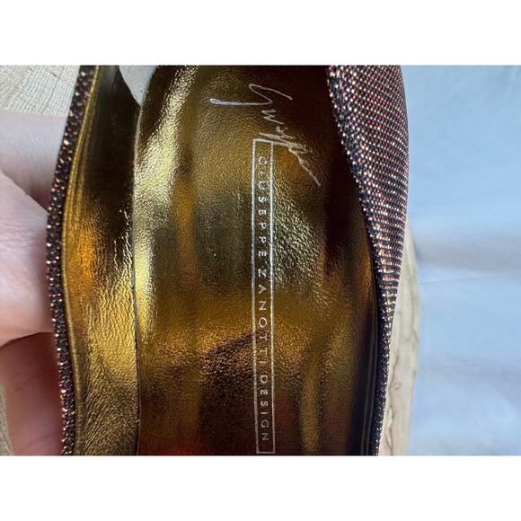 Giuseppe Zanotti Metallic Peep-Toe Pumps – Made in Italy - 6.5 - Picture 11 of 11